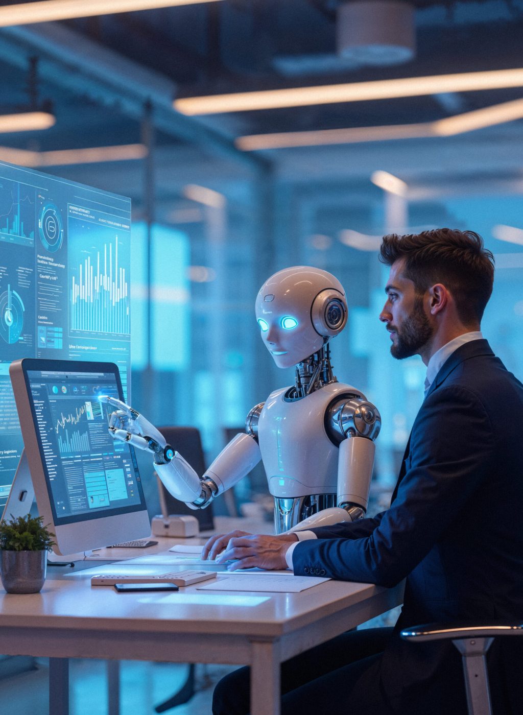man-robot-working-together-high-tech-office