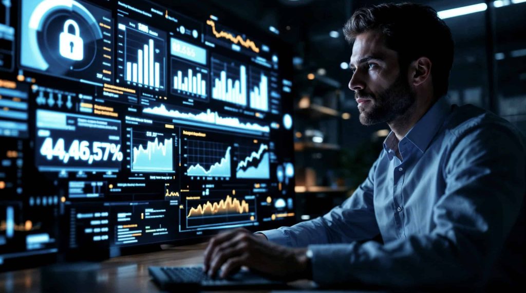 man-working-computer-with-data-analysis-security-screen