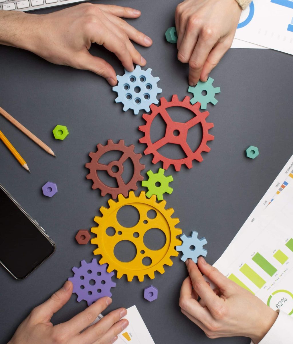 still-life-business-roles-with-various-mechanism-pieces